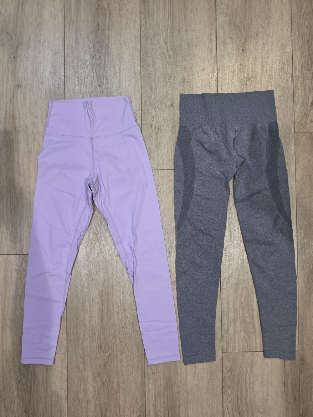 NVGTN Leggings Bundle Women's High Waisted Seamless Purple Gray Size XS